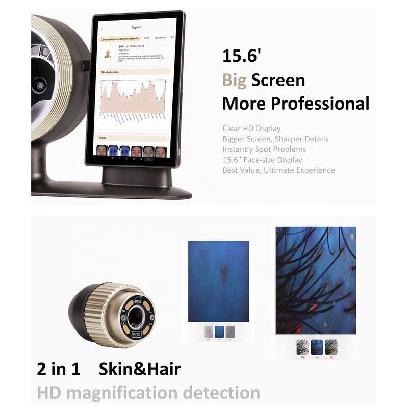 Facial Skin Analyzer Equipment - Professional Scanner Microscopic Detector
