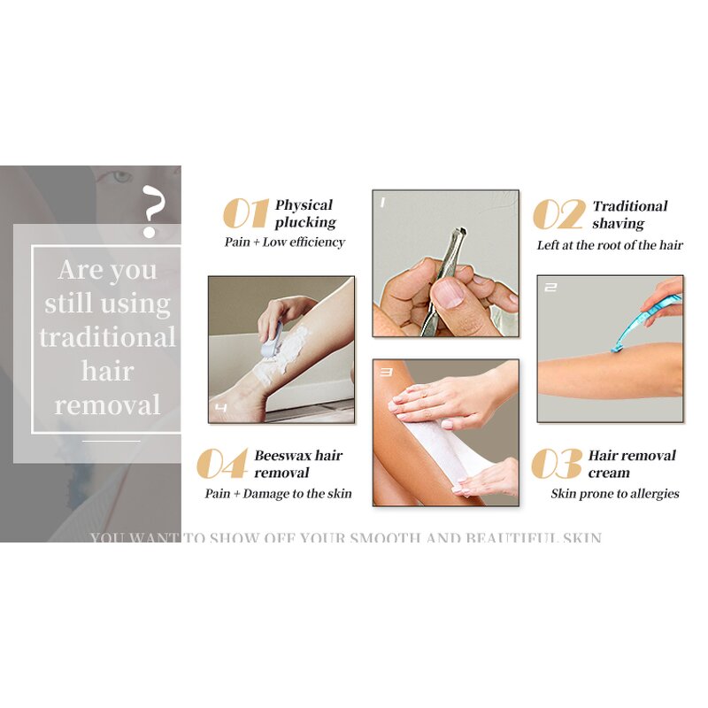 808nm Ice Cooling Machine - Portable Hair Removal Skin Rejuvenation Device