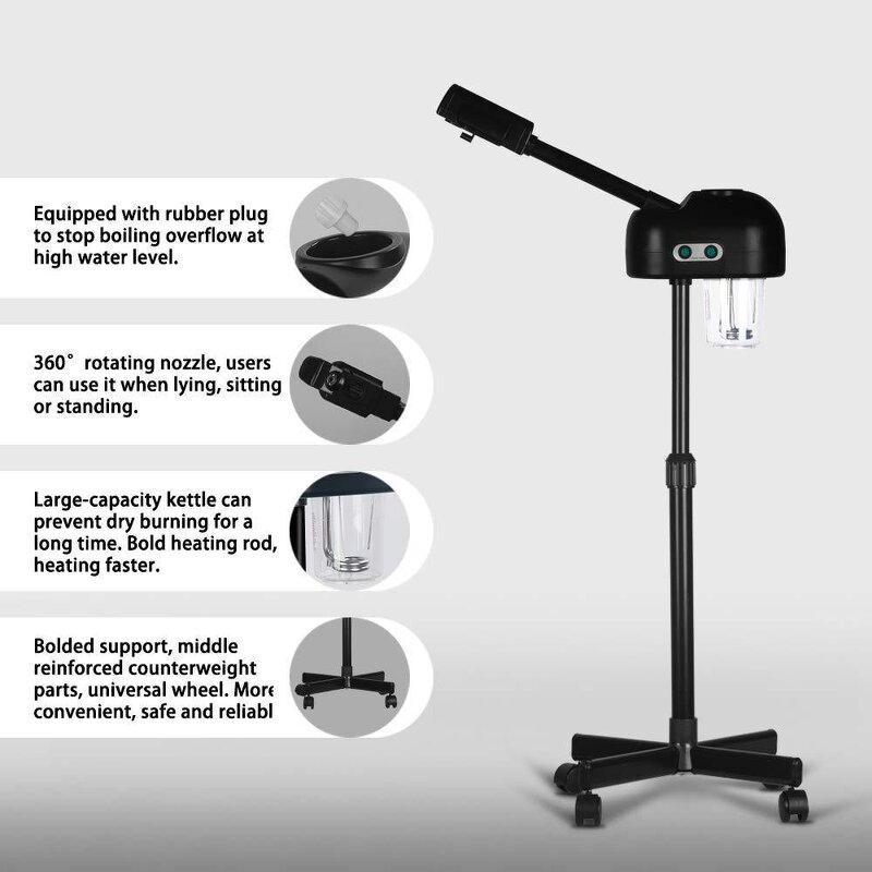Spa Steamers Faciales - Esthetician Facial Steamer Pore Deep Cleaning Device