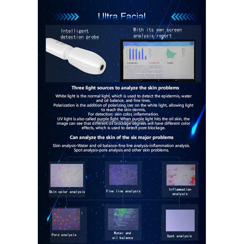 Hydra Aqua Peel Jet Machine - Korea O2TO DERM Led Oxygen 11 in 1 Spa with Analyzer