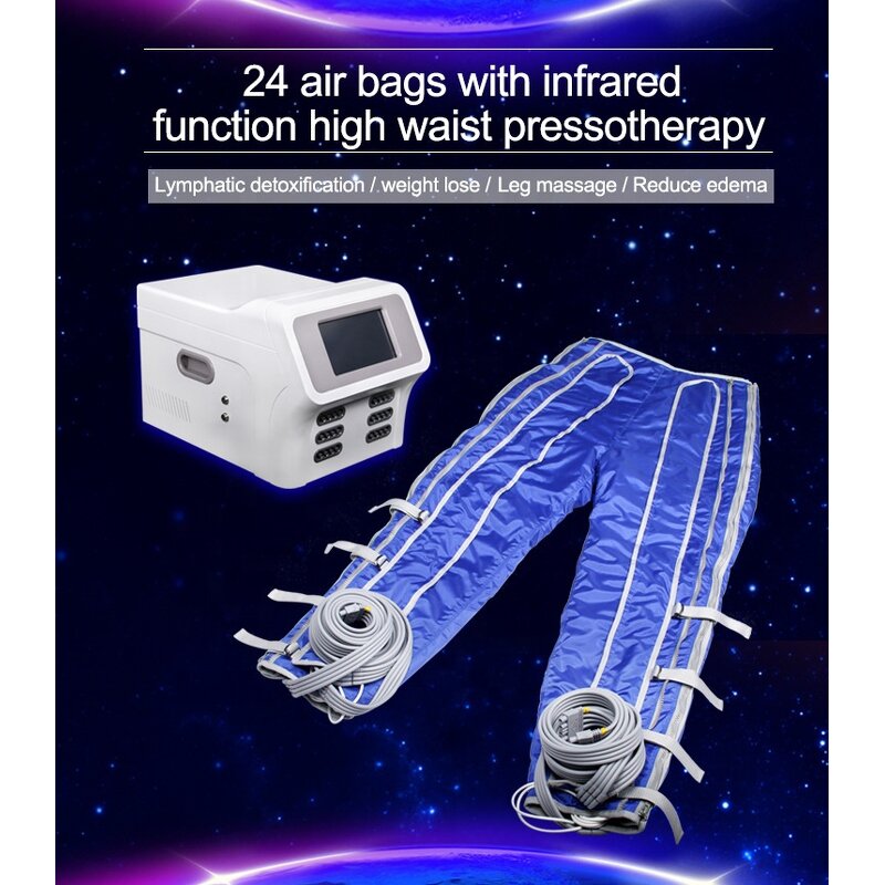 24 Air Bag Presoterapia Machine - Full Body Relaxation Eye Massage Device