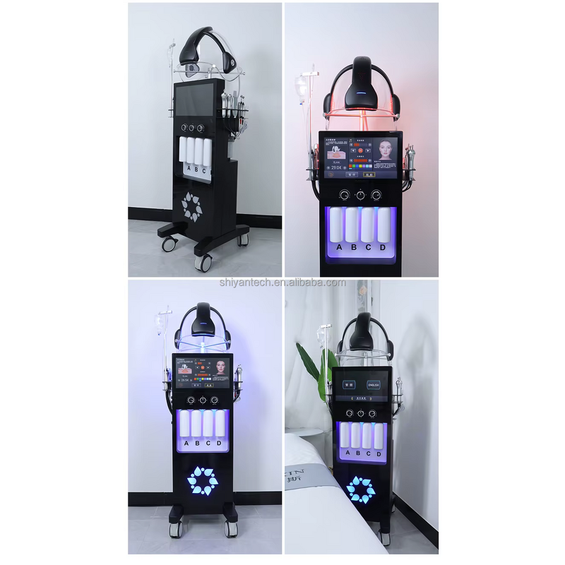 Hydra Aqua Peel Jet Machine - Korea O2TO DERM Led Oxygen 11 in 1 Spa with Analyzer