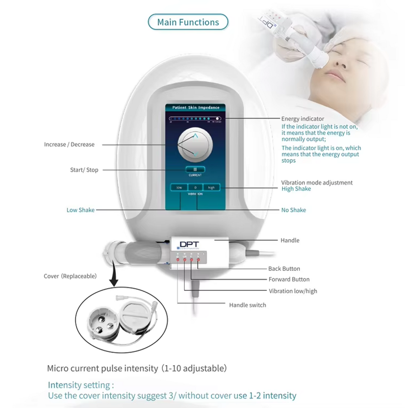 Non-invasive Mesotherapy Injector - Eye Face Body Skin Rejuvenation Device