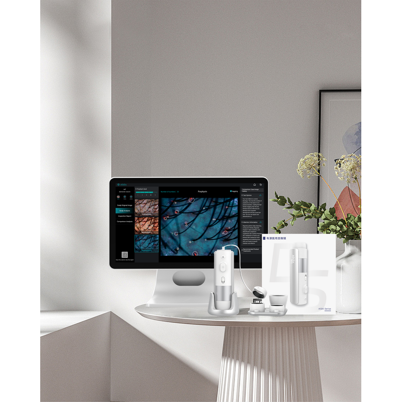 3 Spectrum Scalp Scanner - Professional Handheld Hd Hair Follicle Analyzer Salon