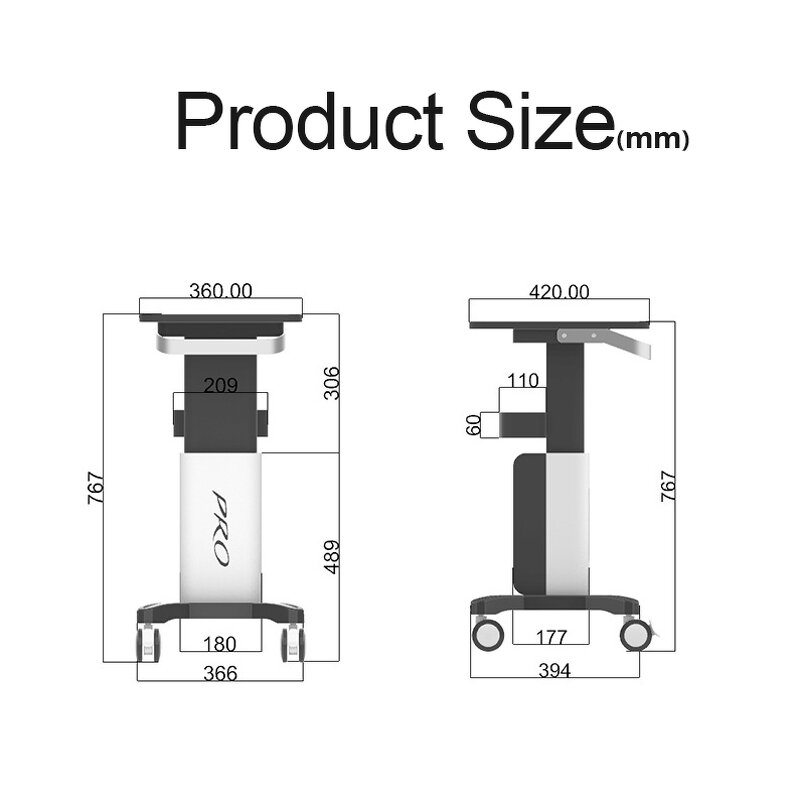 Beauty Salon Equipment Trolley - Furniture Facial Machine Carts for Spa