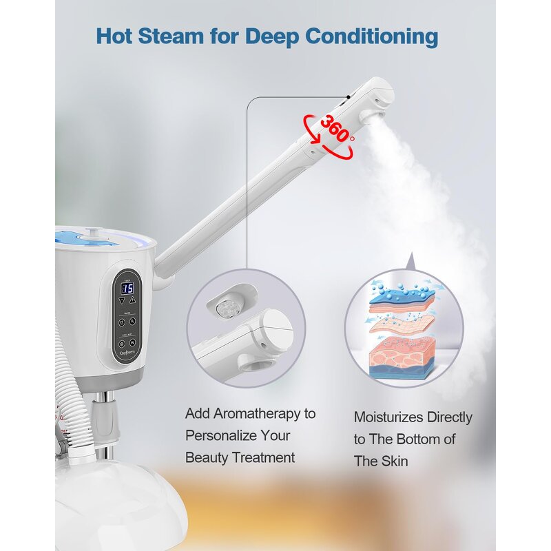 3 in 1 Ozone Facial Steamer - Professional Hot and Cold with PDT Function