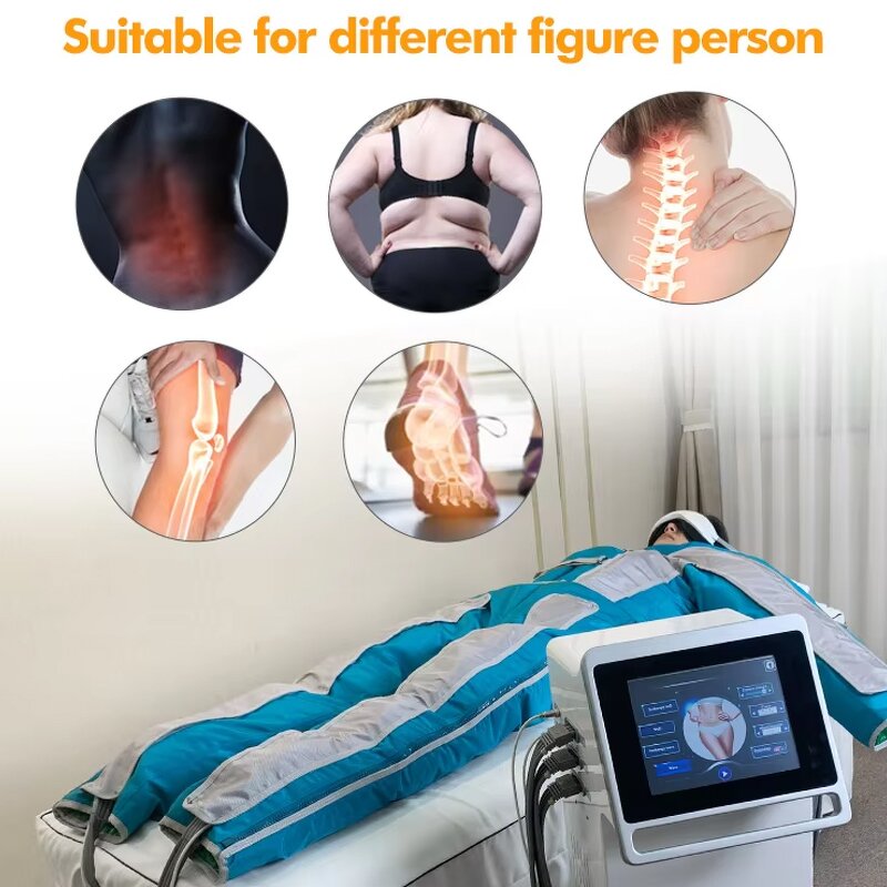 24 Airbags Pressotherapy Suit - Pressure Body Detoxification Eye Massage Infrared