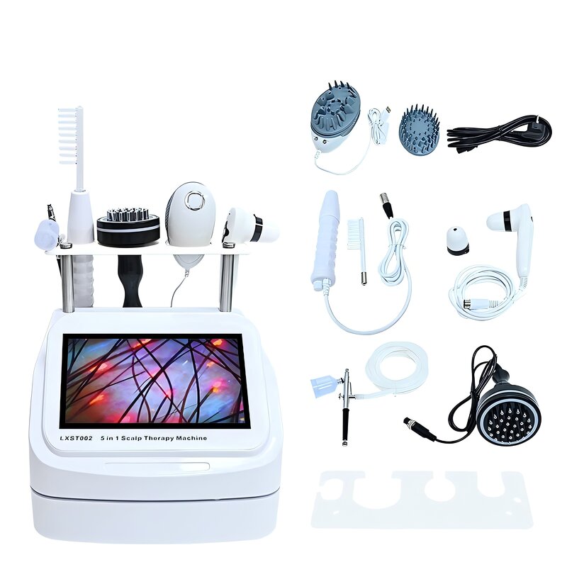 5 in 1 Hair Massage Machine - Hair Regrowth Follic Scalp Care Device