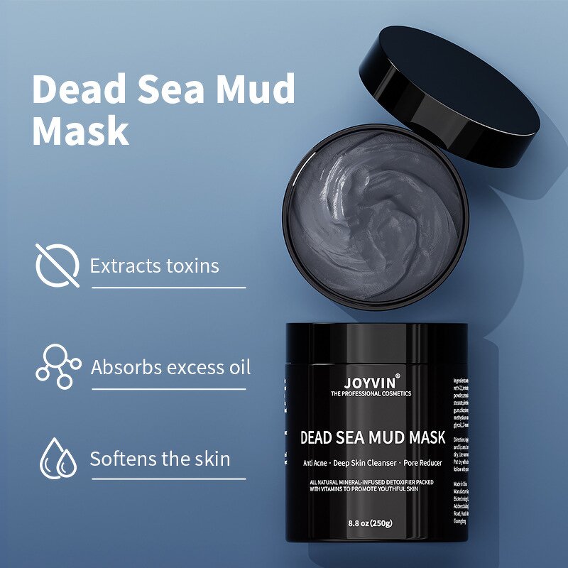 Dead Sea Mud Mask Gel - Exfoliating Rice Ampoule Detoxifying Pore Minimizing