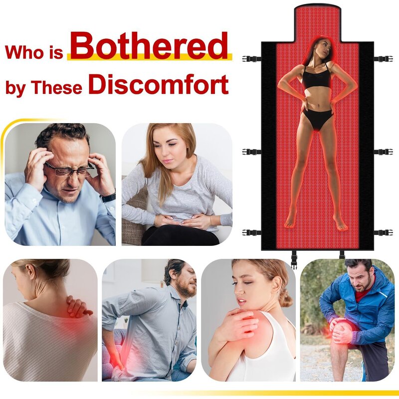 LED Sleeping Bag Therapy Pad - 660nm 850nm Infrared Red Light Pain Relief