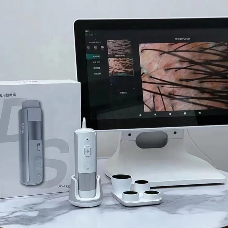 3 Spectrum Scalp Scanner - Professional Handheld Hd Hair Follicle Analyzer Salon