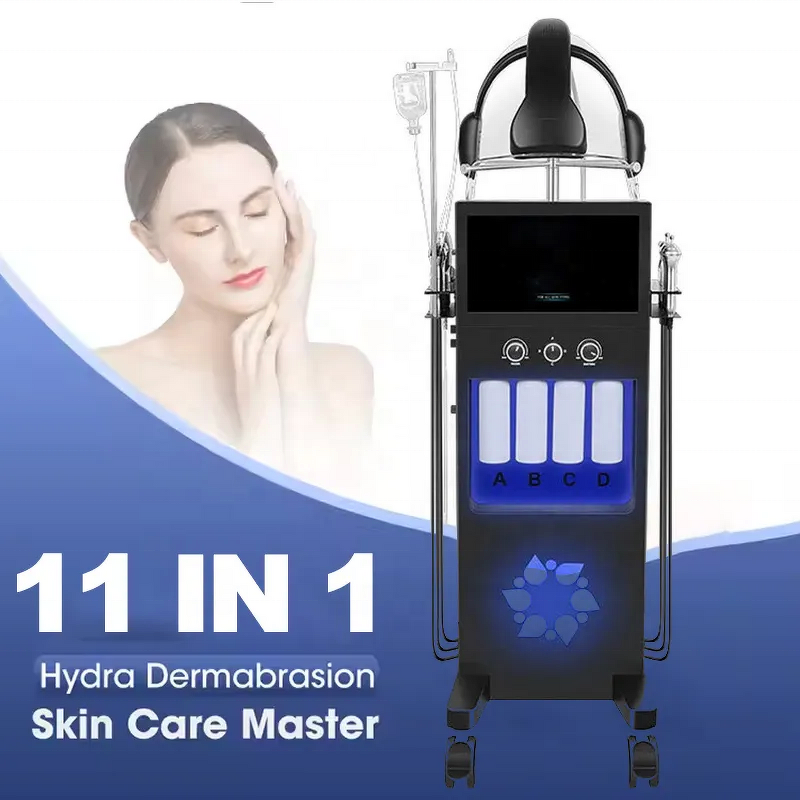 11in 1 Hydro Facial Machine - New Design Hydrodermabrasion with Oxygen Dome