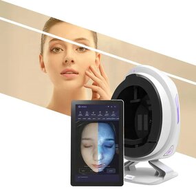 3D Intelligent Skin Analyzer - Diagnostic Analysis Face Scanner Tester Machine