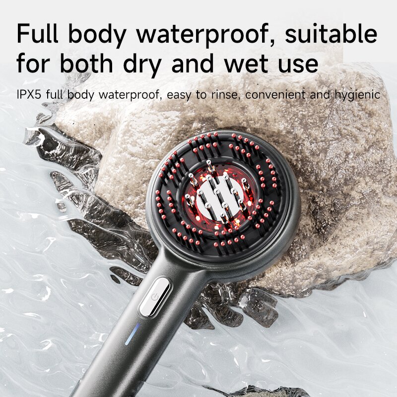 Scalp Massage Brush Manufacturer - OEM EMS Portable Red Light for Home Use