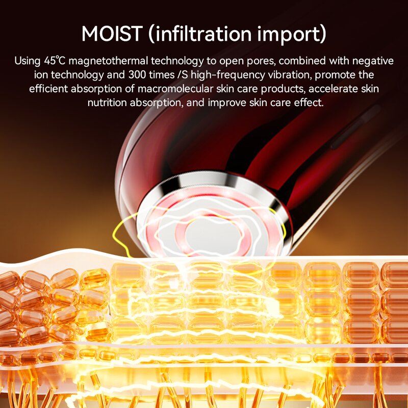 Facial Lifting Device Manufacturer - OEM 4-in-1 Microcurrent Hot LED Professional