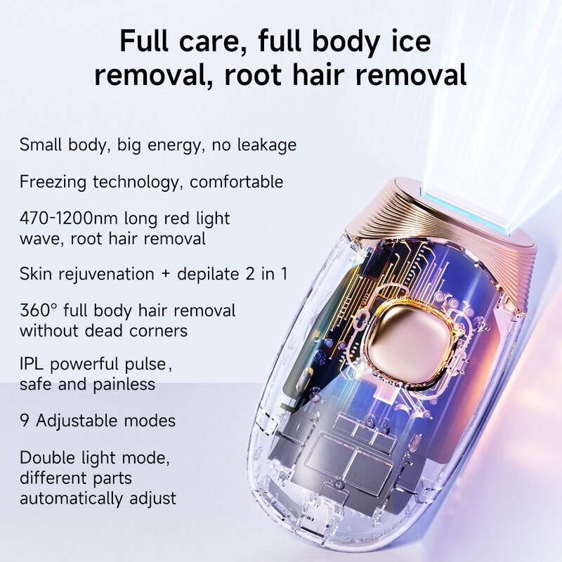 IPL Hair Removal Device Manufacturer - Permanent Painless Professional Freezing Spring