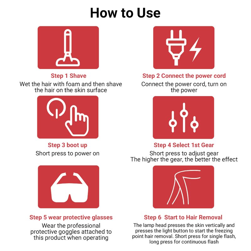 IPL Hair Removal Epilator Manufacturer - Sapphire Waterproof Freezing Point Mini