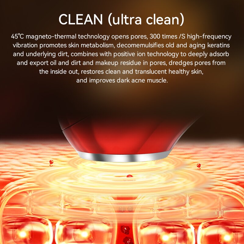 Facial Lifting Device Manufacturer - OEM 4-in-1 Microcurrent Hot LED Professional