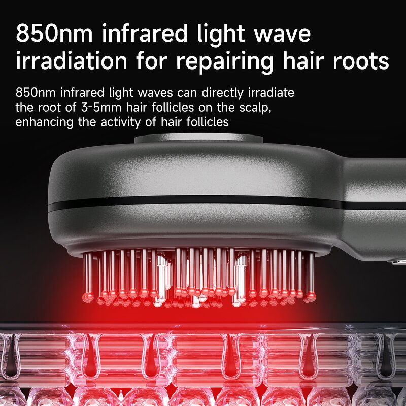 Scalp Massage Comb Manufacturer - EMS Red Light Multi-Dimensional for Hair Follicle