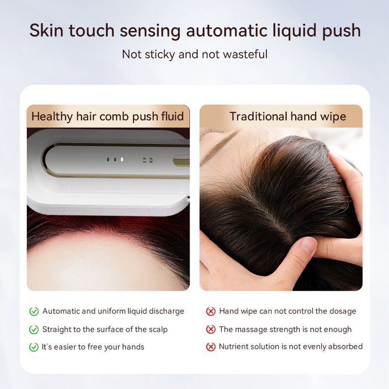 Hair Scalp Massager Manufacturer - Red Light RF EMS Vibration IPX5 Waterproof