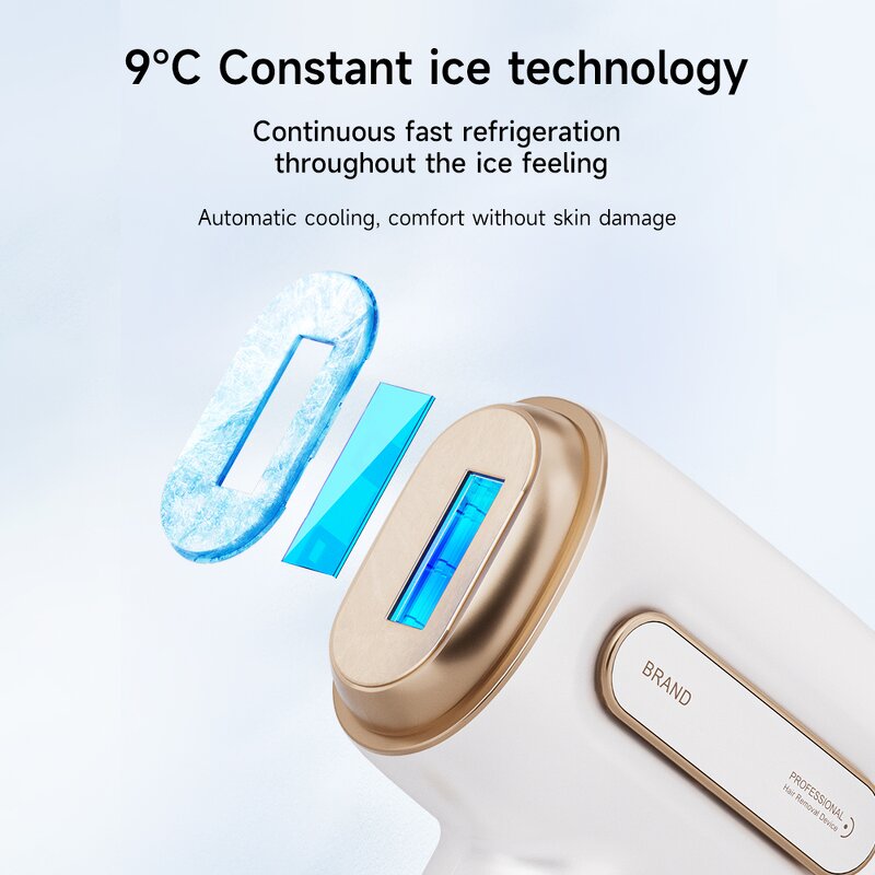 IPL Hair Removal Device Manufacturer - ICE Cooling 999999 Flashes Skin Rejuvenation