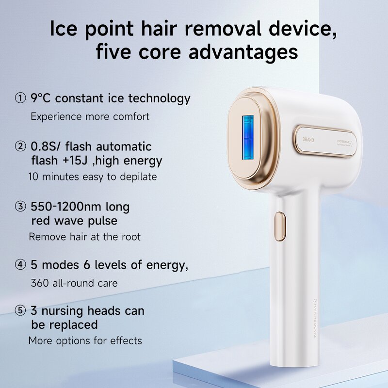 IPL Hair Removal Machine Manufacturer - ICE Freezing Permanent for Home Use