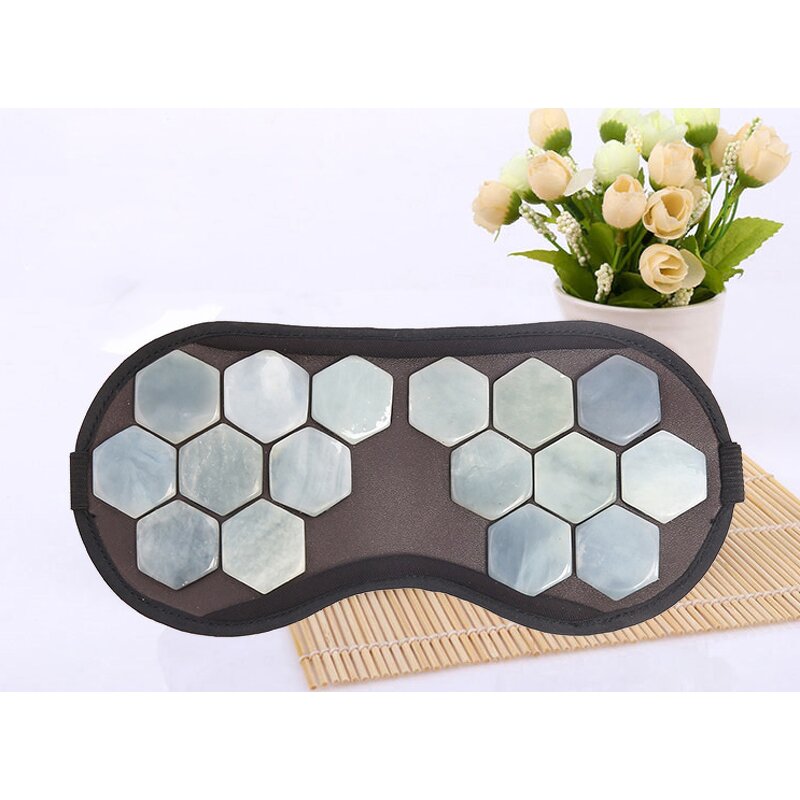 Tourmaline Jade Ear Muffs - Factory Direct Satin Cooling Heating Silk Eye Mask