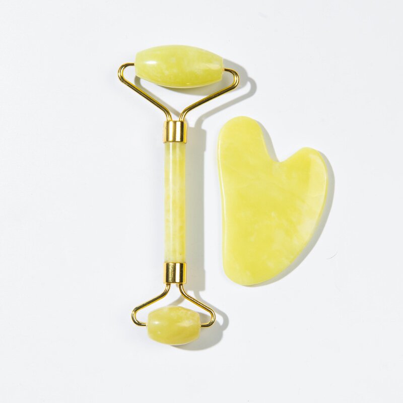 Jade Roller Gua Sha Set - Hot Sales ZL 100% Natural Facial Skin Care Tools