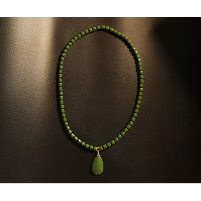 Korea Tourmaline Necklace - Germanium Negative Anion Turtle Neck Energy