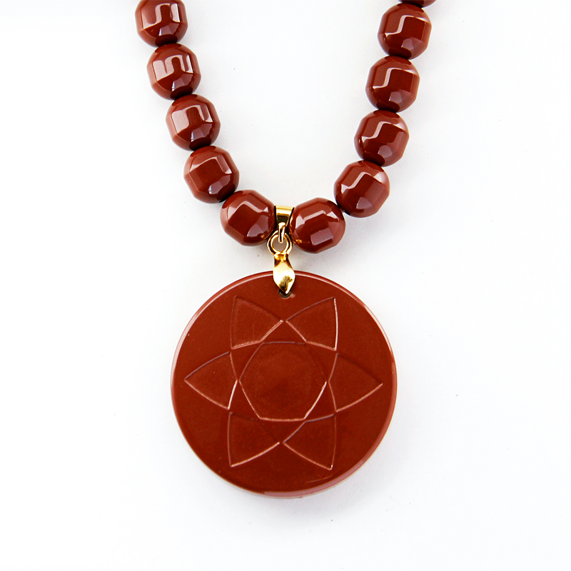 Tourmaline Jewelry Set - Indonesia Magnetic Pendant Bracelet Infrared Therapy