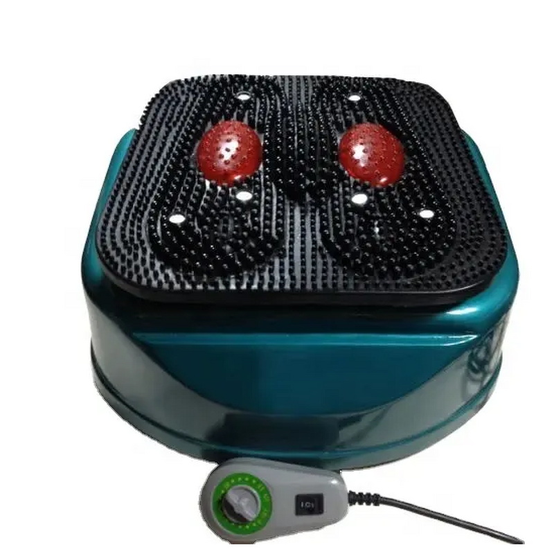 EMS TENS Foot Massager - Infrared Physiotherapy Blood Circulation Black White