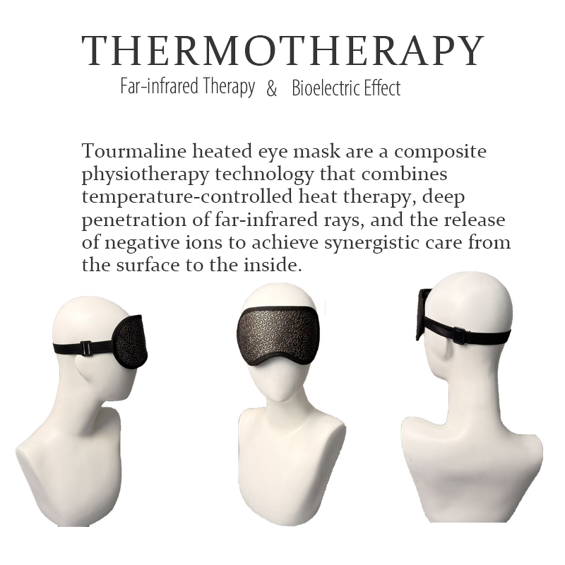 Tourmaline Heated Eye Mask - Far Infrared Therapy Eye Fatigue Relief