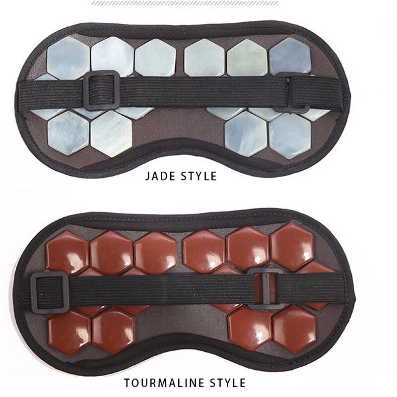 Ceramic Tourmaline Eye Massager - Hexagon Korea Jade Magnetic Deep Sleep Mask