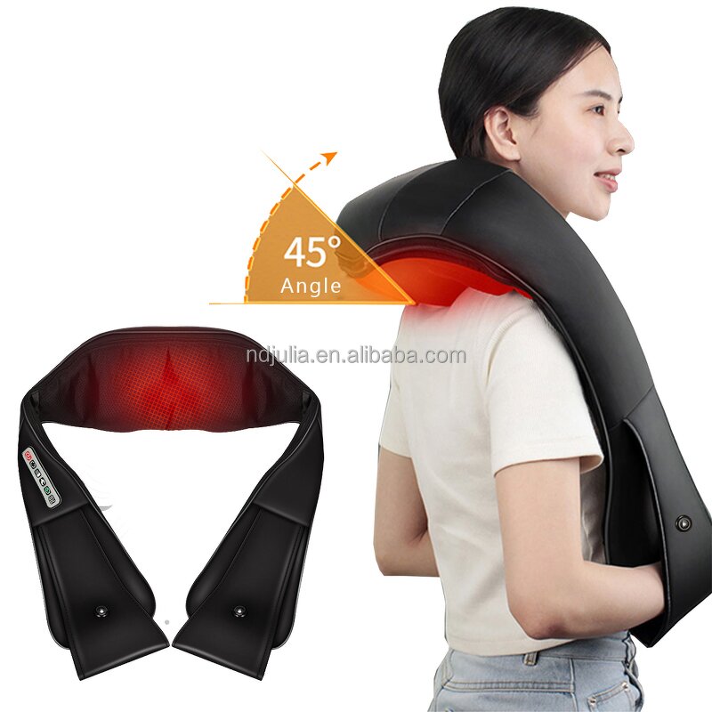 Heated Neck Massager - Luxury Smart Electric Infrared Wireless Car Home