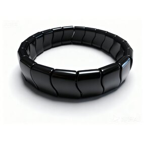 Tourmaline Stone Bracelet - Handmade Black Crystal Healing Chakra Massage