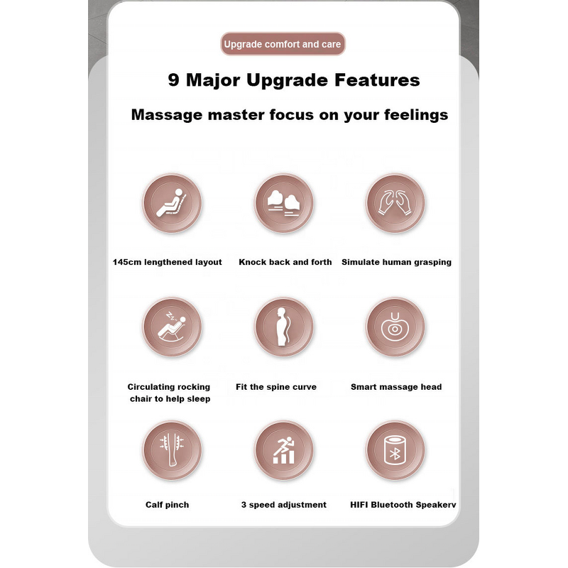 Mini Massage Chair - Luxury 3D Zero Gravity Full Body Heating Calf Kneading