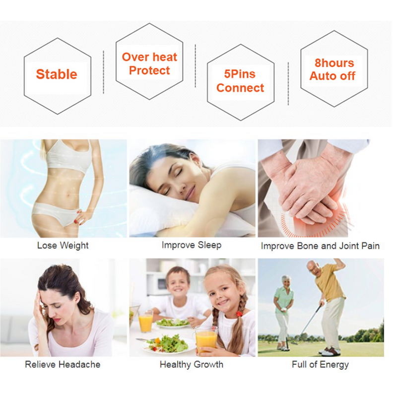 EMS Foot Massager - Office Chair Shiatsu Roller Remote Control PU Leather