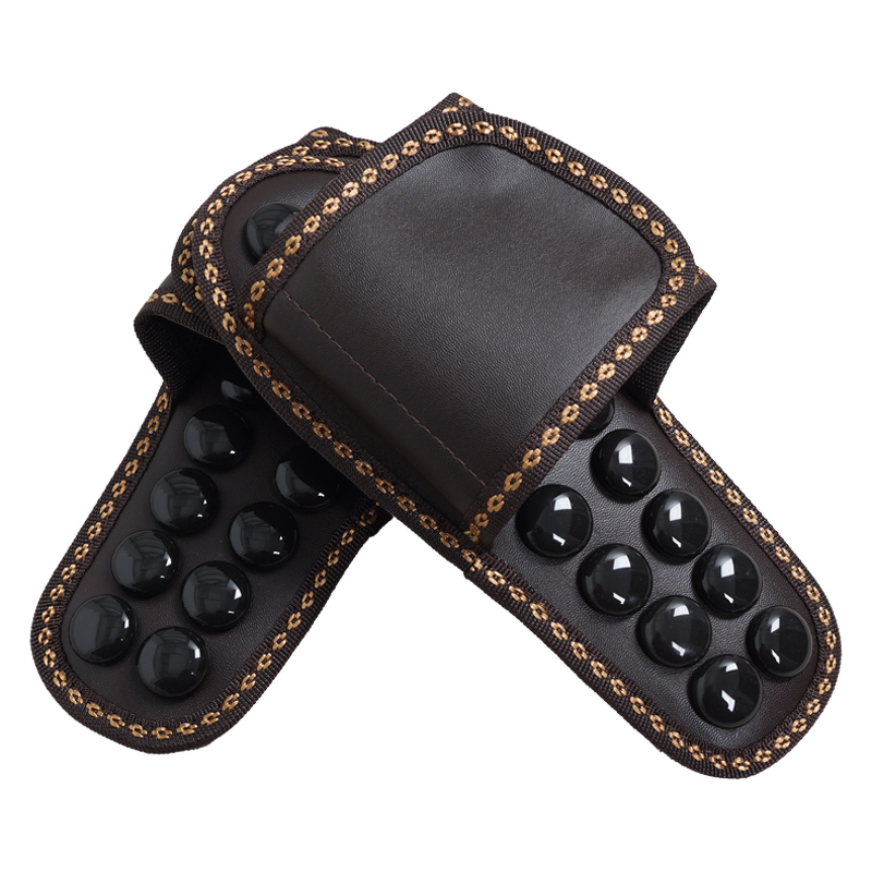 Jade Massage Slippers - ZL-FMB01 Natural Stone Shiatsu ROHS OEM Logo