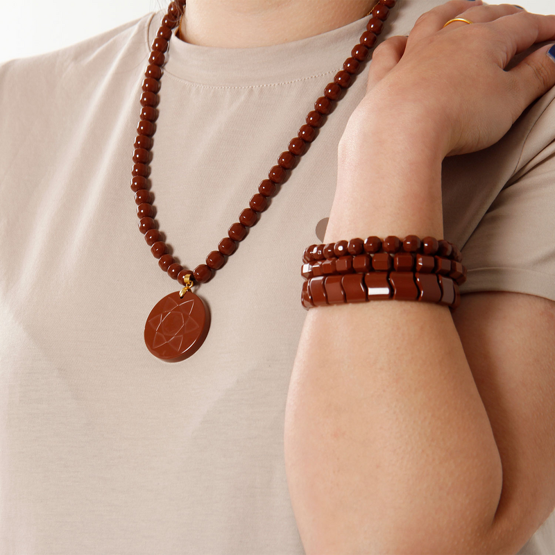 Tourmaline Necklace - Best Seller Natural Black Custom Logo Pendant