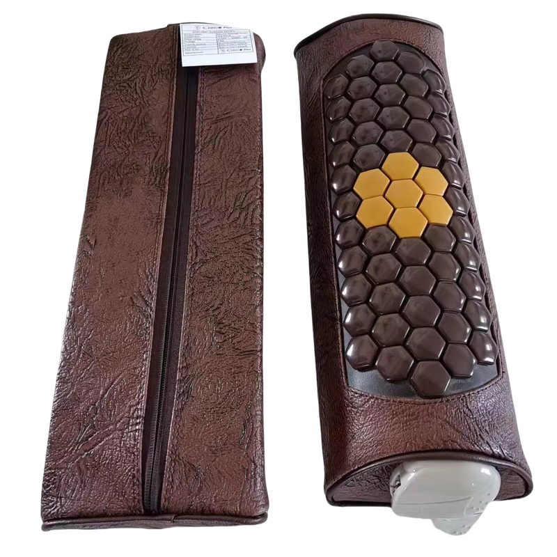 Lumbar Stretcher Pillow - Portable Tourmaline Negative Ion Neck Pain Relief