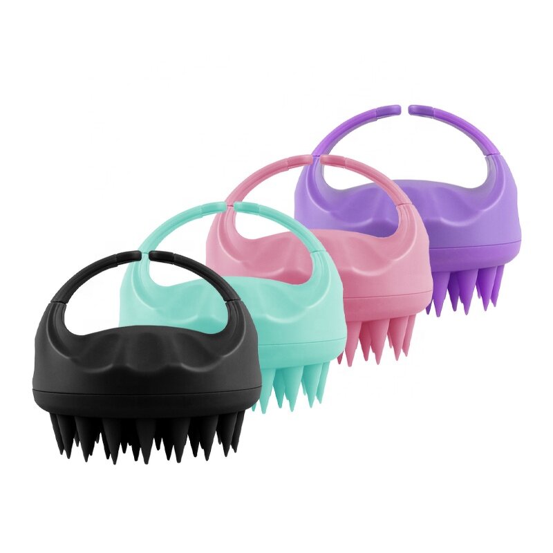 Scalp Massager Shampoo Brush Manufacturer - Customizable Ionic Silicone for Wet Dry