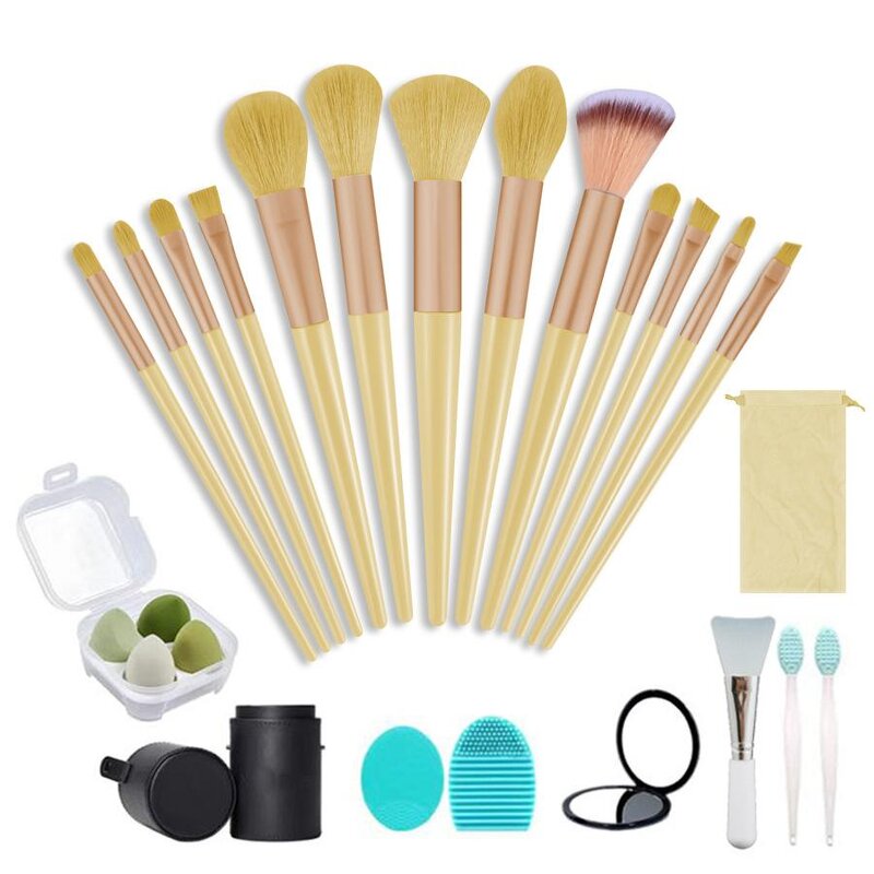 Makeup Brush Set Manufacturer - 23pcs Blender Outfits with Cleaning Tools