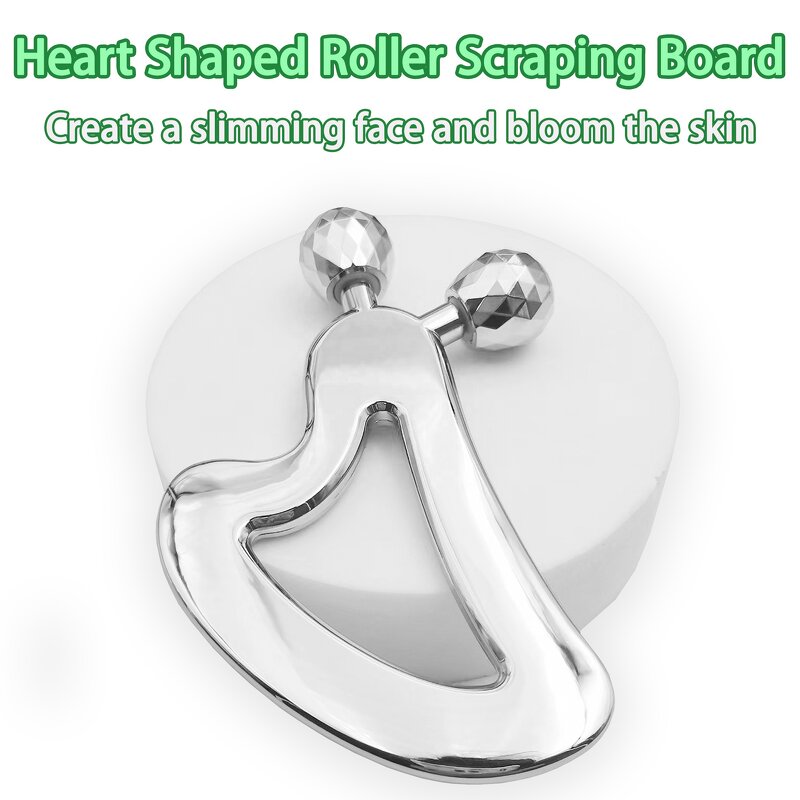 Gua Sha Tool Manufacturer - Custom Logo Metal Anti-Aging Heart Shape