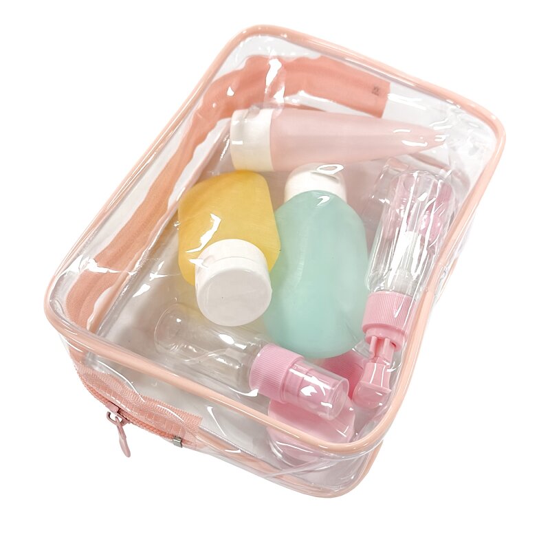 Cosmetic Storage Bag Manufacturer - Clear PVC with Zip Custom Logo Travel
