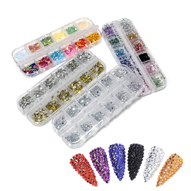 Nail Art Tools Set Manufacturer - Includes Diamond Pliers Brushes & Rhinestones