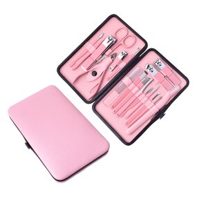 Manicure Set Manufacturer - Professional 18 PCS Leather Stainless Steel