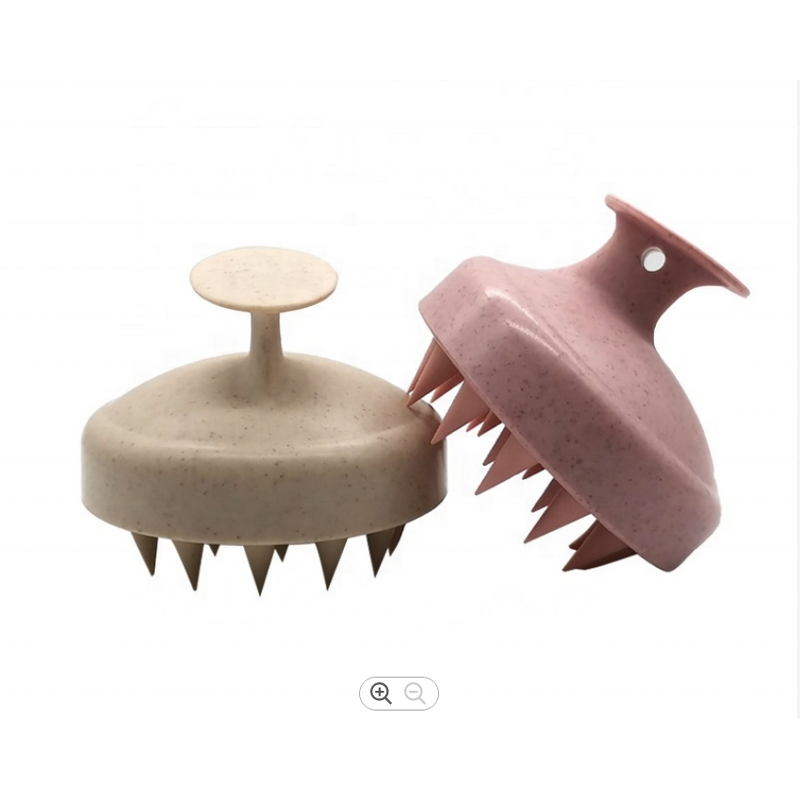 Scalp Massage Brush Manufacturer - Wheat Straw Material Head Scrubber Dandruff
