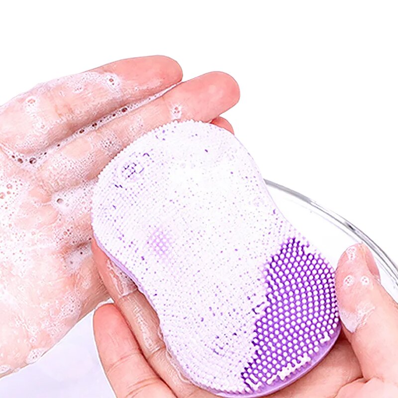 Facial Cleansing Brush Manufacturer - Handheld Soft Bristle Mini Scrubber Pad