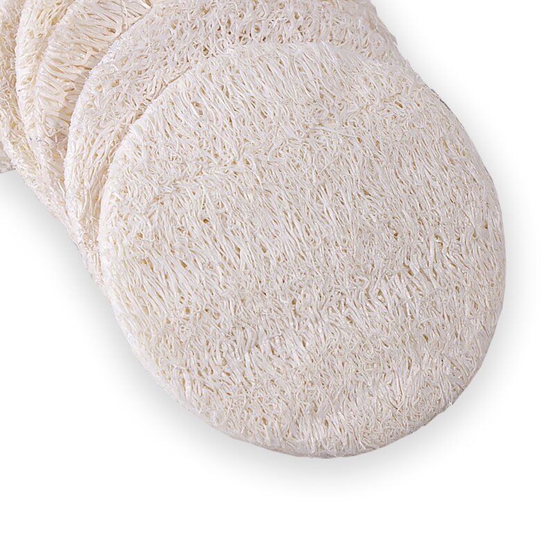 Loofah Pad Manufacturer - Natural 6cm Round Exfoliating Reusable for Face