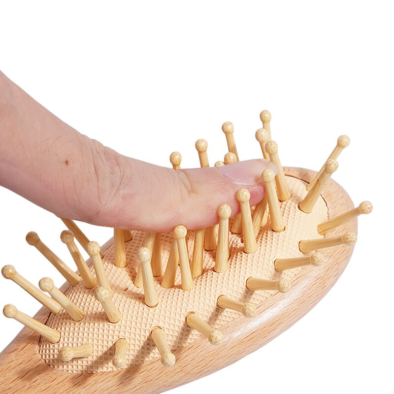 Baby Hair Care Set Manufacturer - Customizable Eco-friendly Wooden Comb with Logo